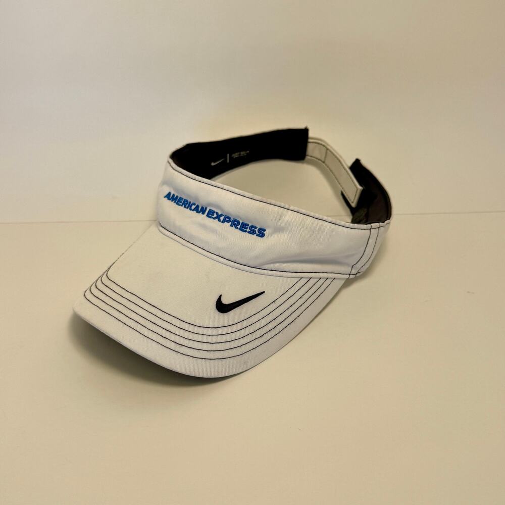 American Express White Visor Hat 💳